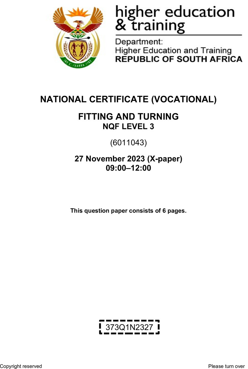 Nc1290 Fitting And Turning L3 Nov 2023 Signed Off