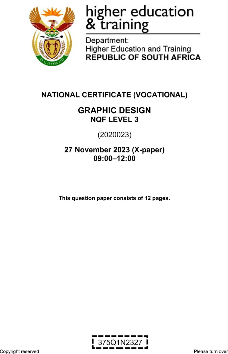 Graphic Design L3 QP Nov 2023 preview