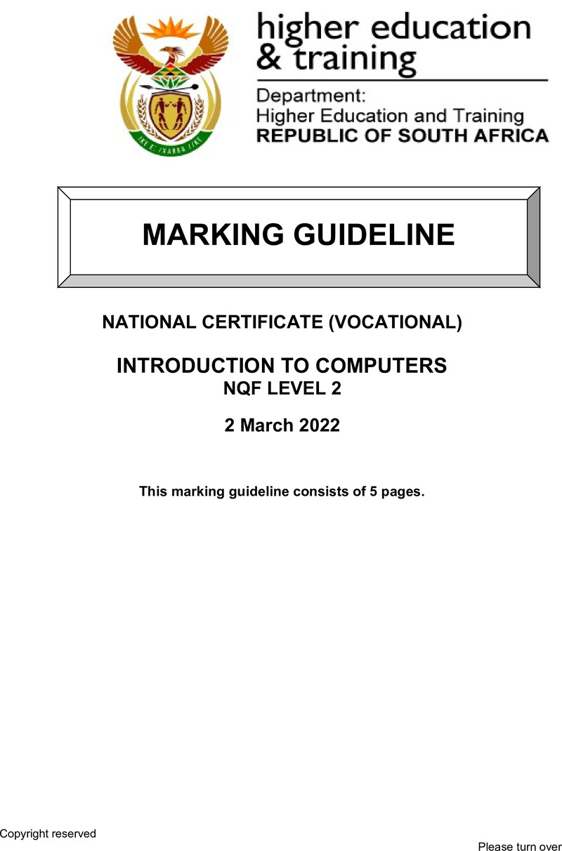 Introduction To Computers L2 Memo Supp Feb 2022 Signed Off