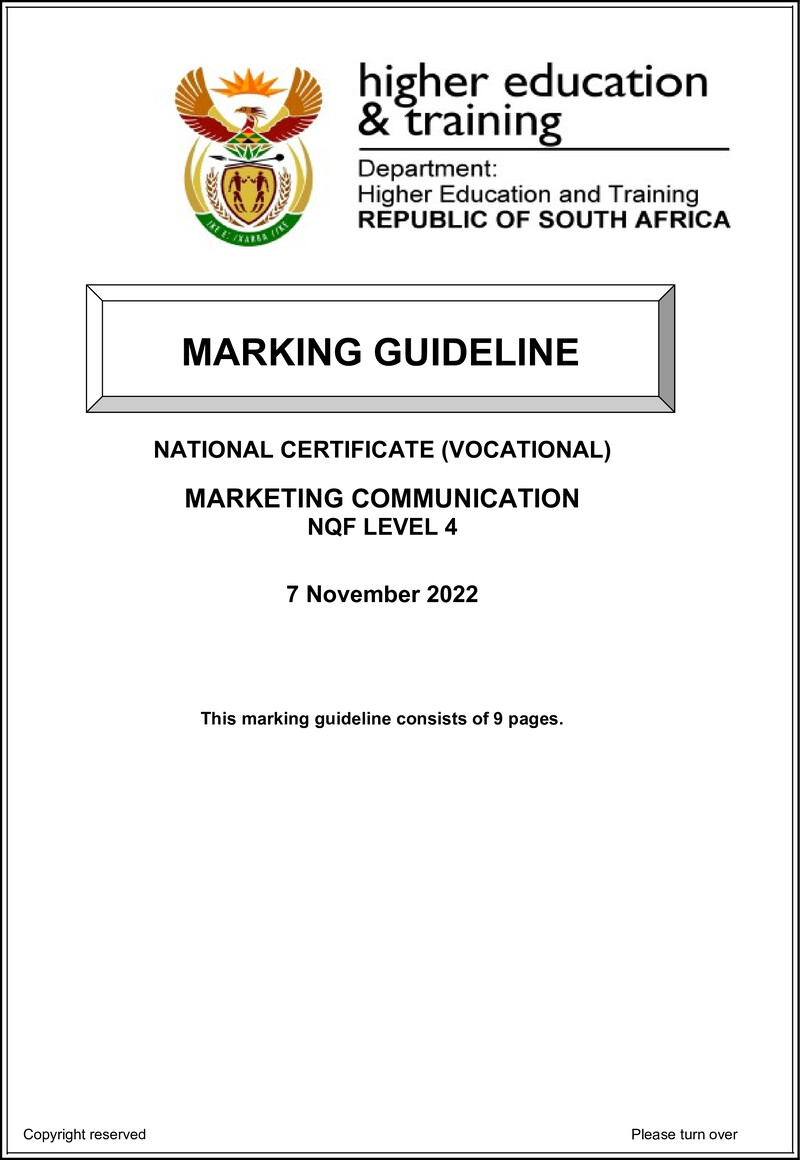 Marketing Communicationl4Memo Nov 2022 preview