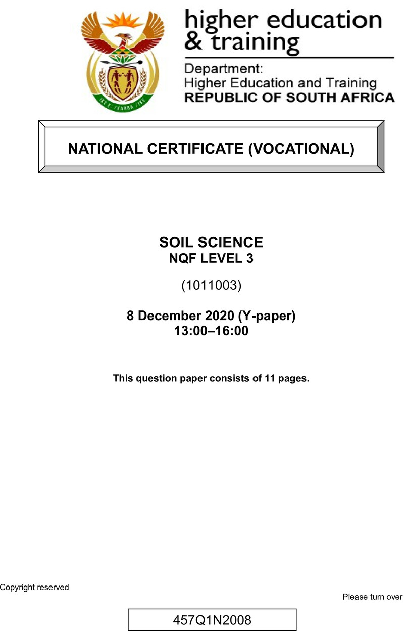 Soil Science L3 QP Nov 2020 preview