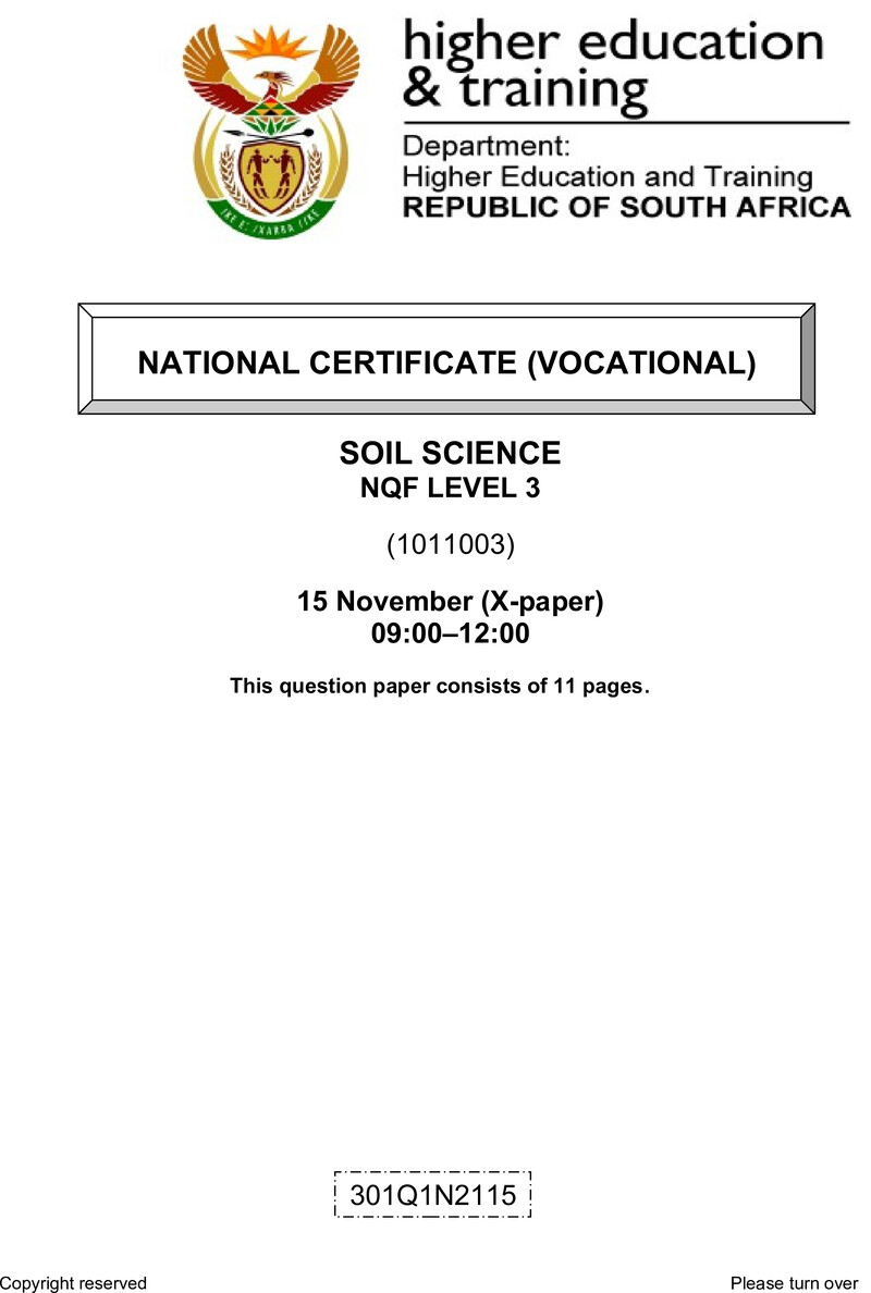 Soil Science L3 QP Nov 2021 preview