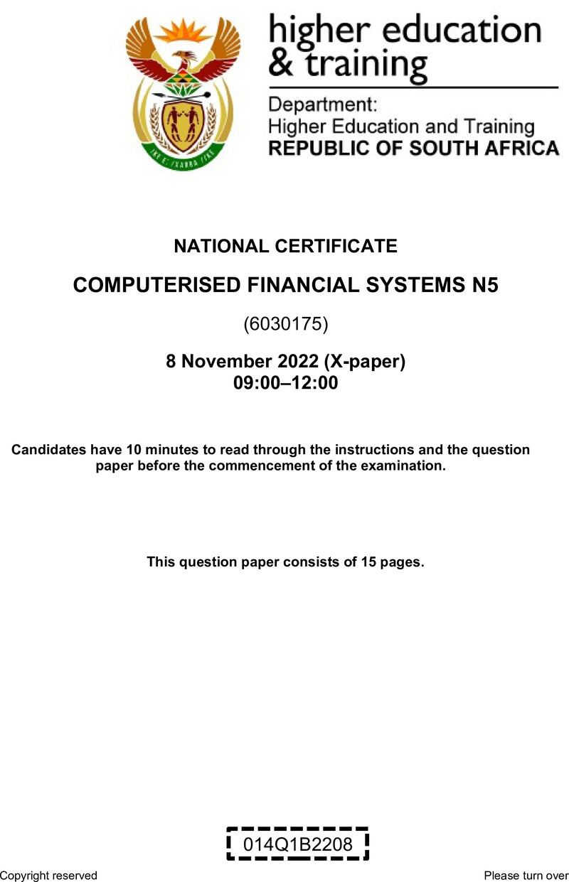 Financial Systems N5 Nov QP 2022 Edited Fopma preview