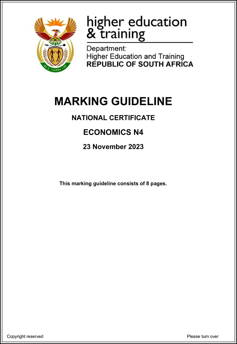 N360 Economics N4 MEMO Nov 2023 preview