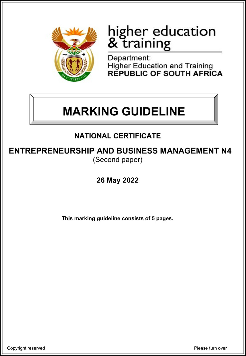 And Business Management N4 P2 MEMO June 2022Edited preview