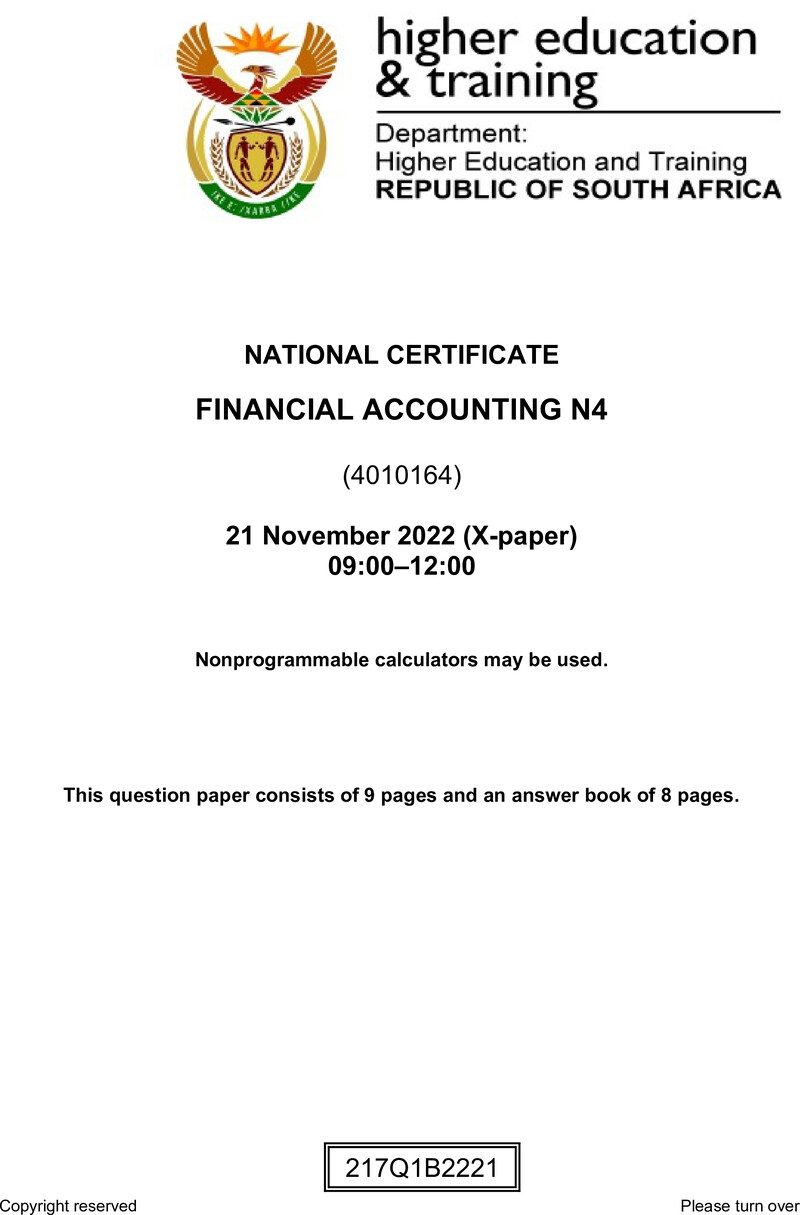 Accounting N4 Nov QP 2022 Edited Gerber preview