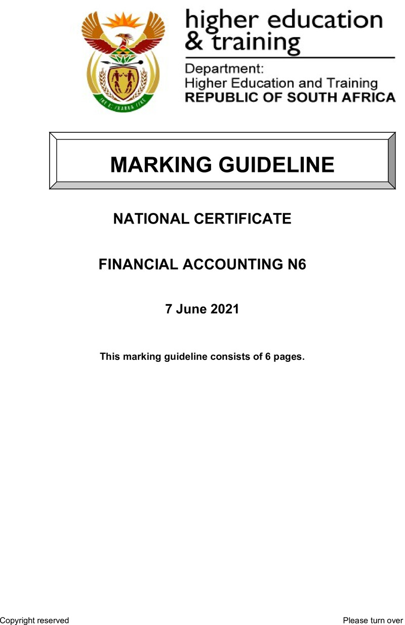 Accounting N6 June MEMO 2021 Edt preview