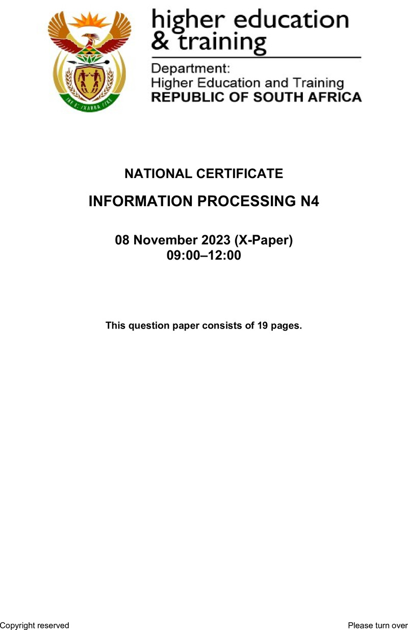 N670 Information Processing N4 Nov QP 2023