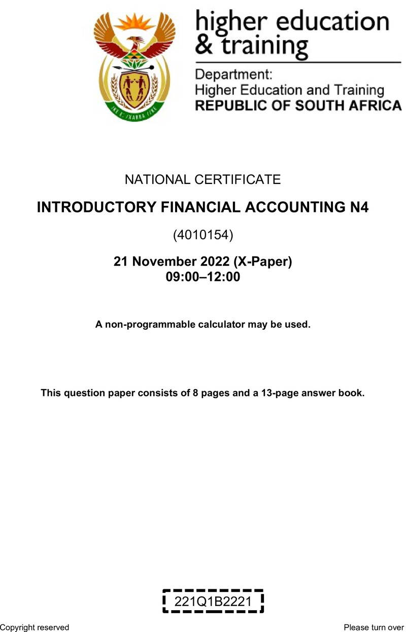 N750 Introductory Accounting N4 QP Nov 2022 Edited Gerber