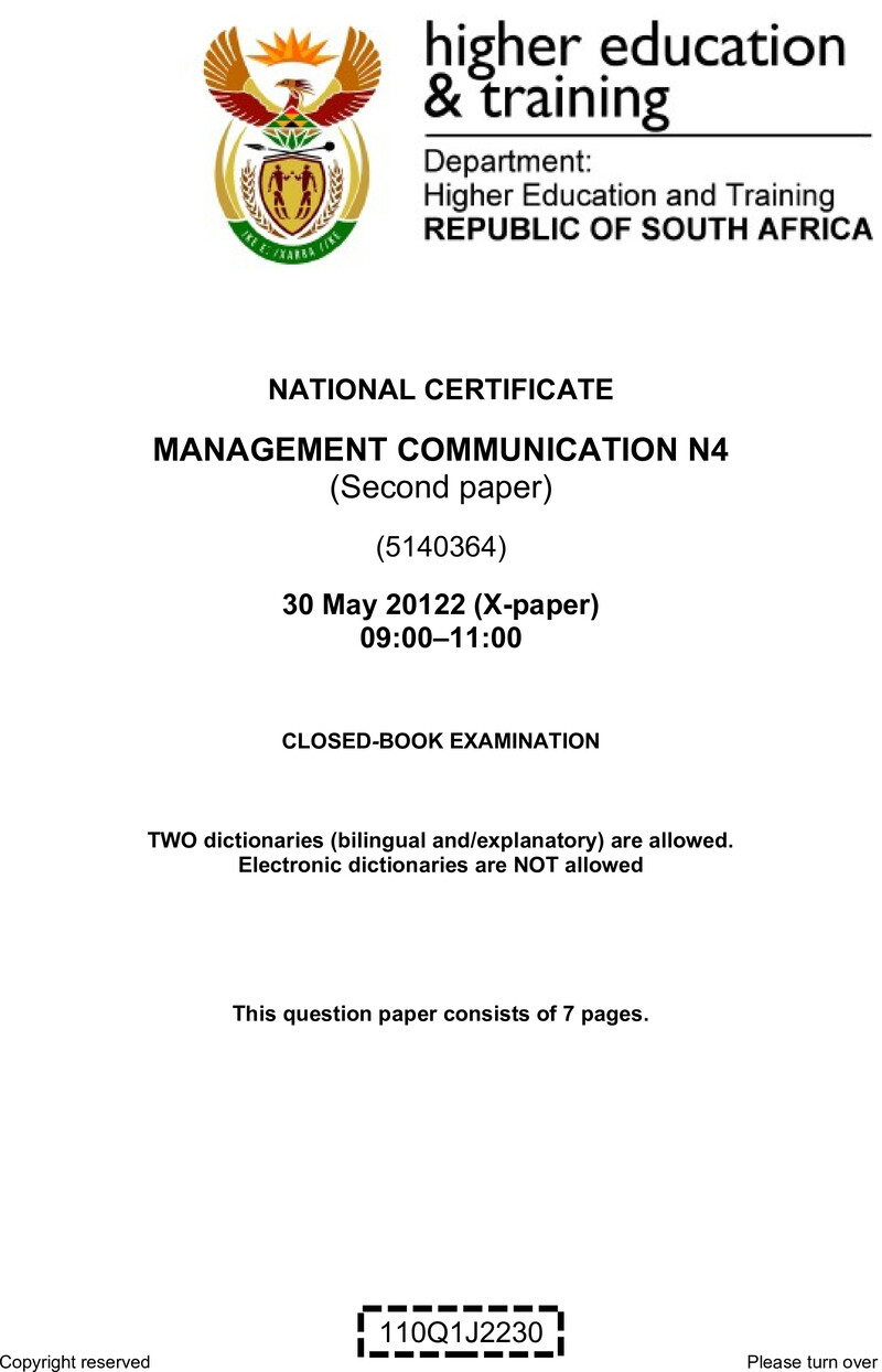 Communication N4 P2 QP Jun 2022 preview