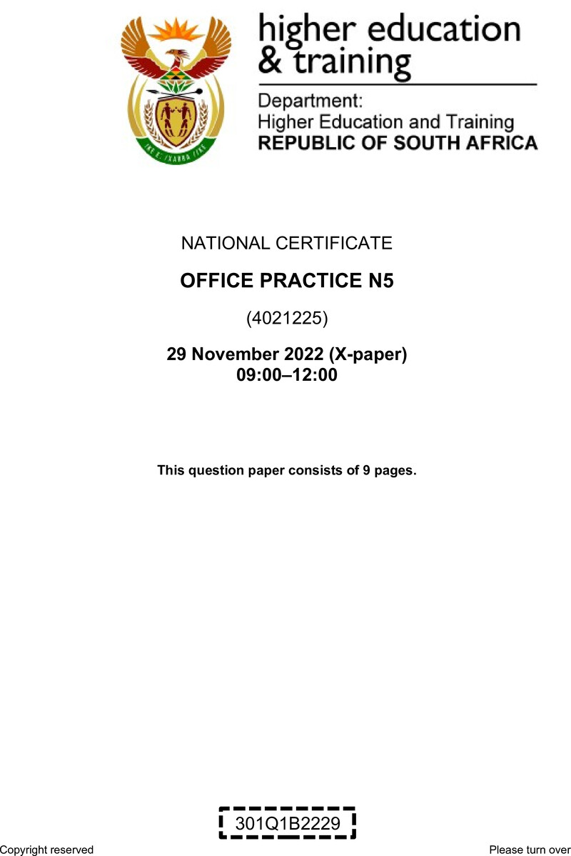 Office Practice N5 QP Nov 2022 Edited Ettienne