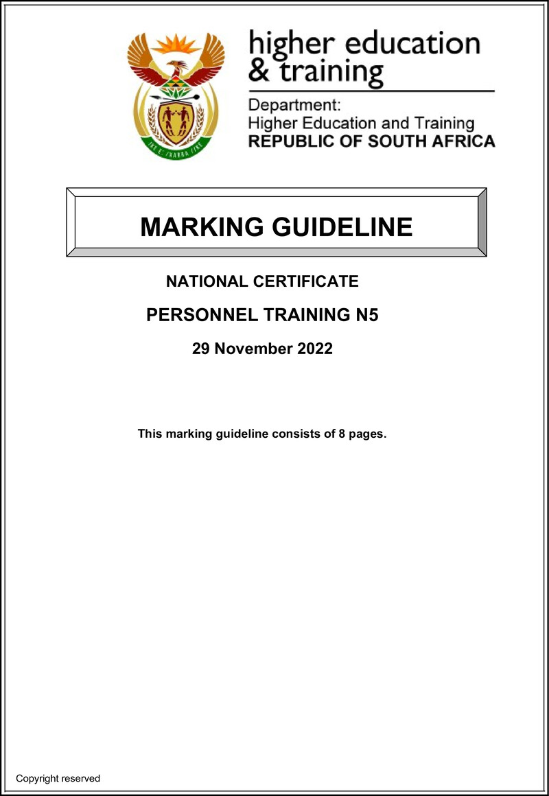 Training N5 MEMO Nov 2022 preview
