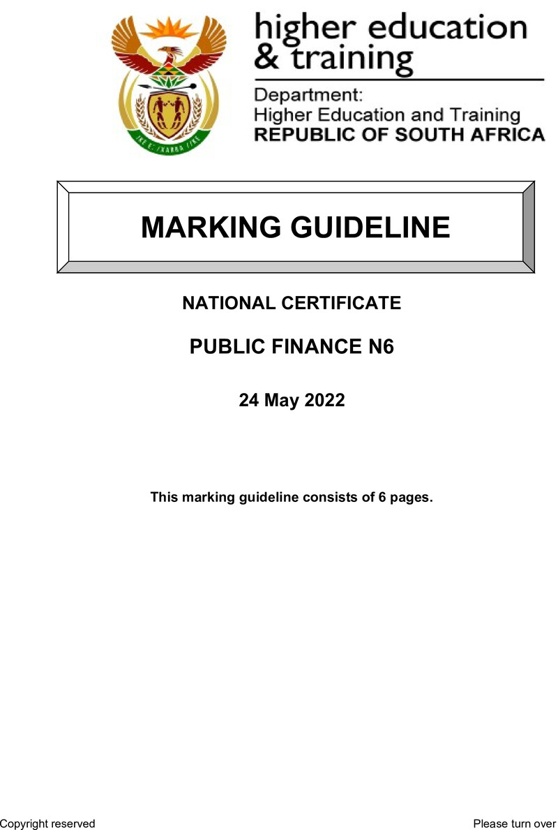 Finance N6 MEMO June 2022 Edited preview