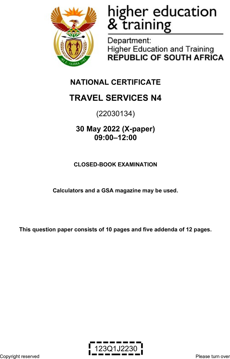 Services N4 QP Jun 2022 Van Zyl S preview