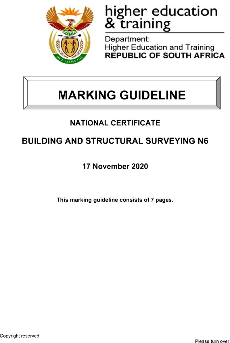 T180 Building And Structural Surveying N6 Mg 2020