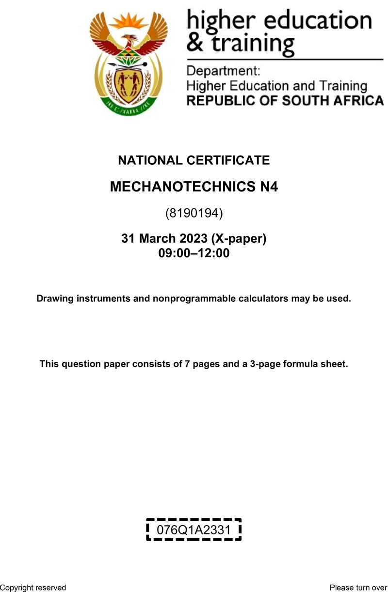 T1100 Mechanotechnics N4 QP April 2023 1 preview