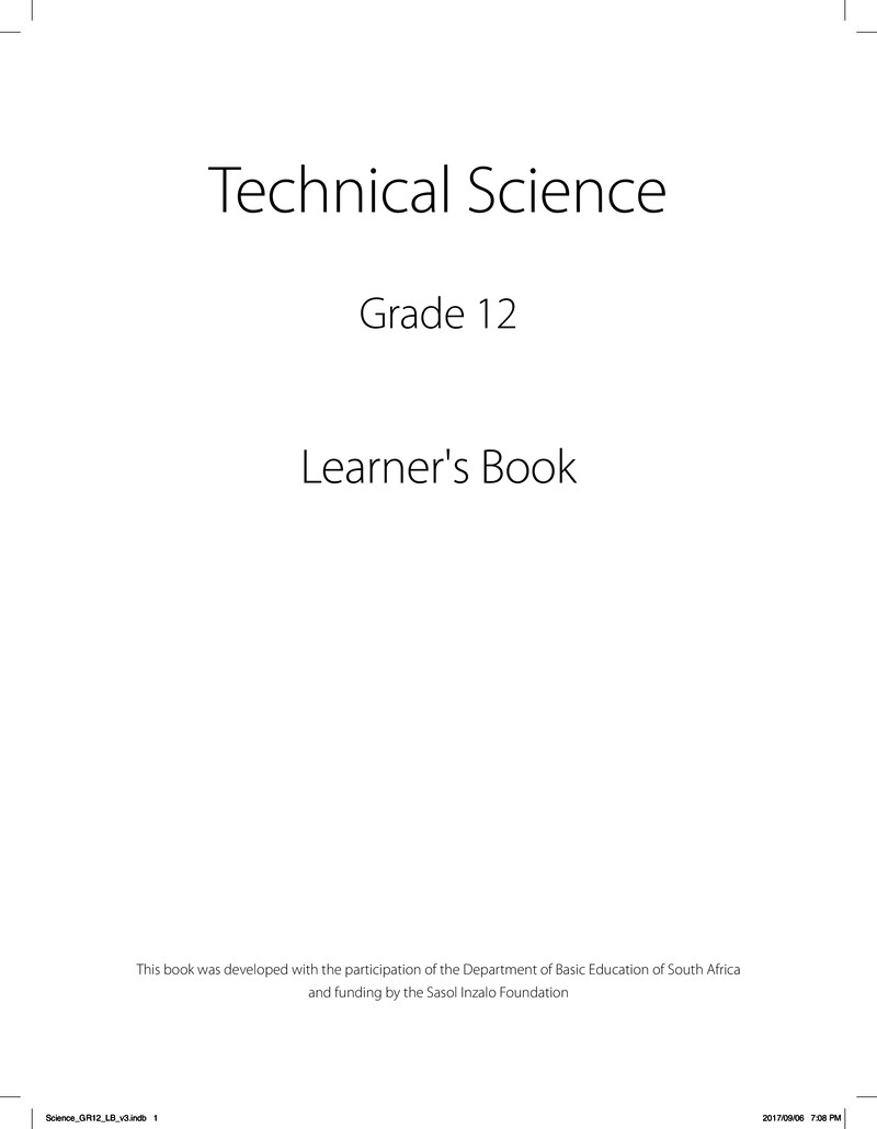 Technical Science Learner Book