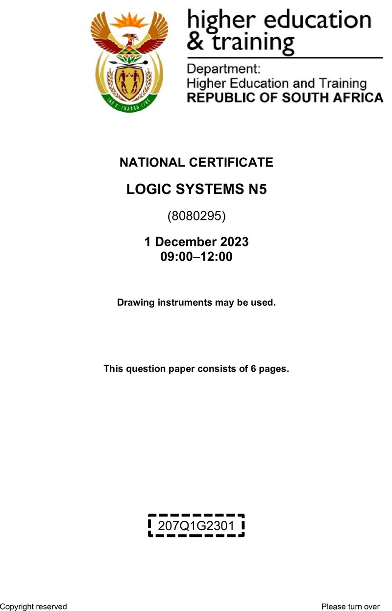 T950 Logic Systems N5 QP Nov 2023 preview