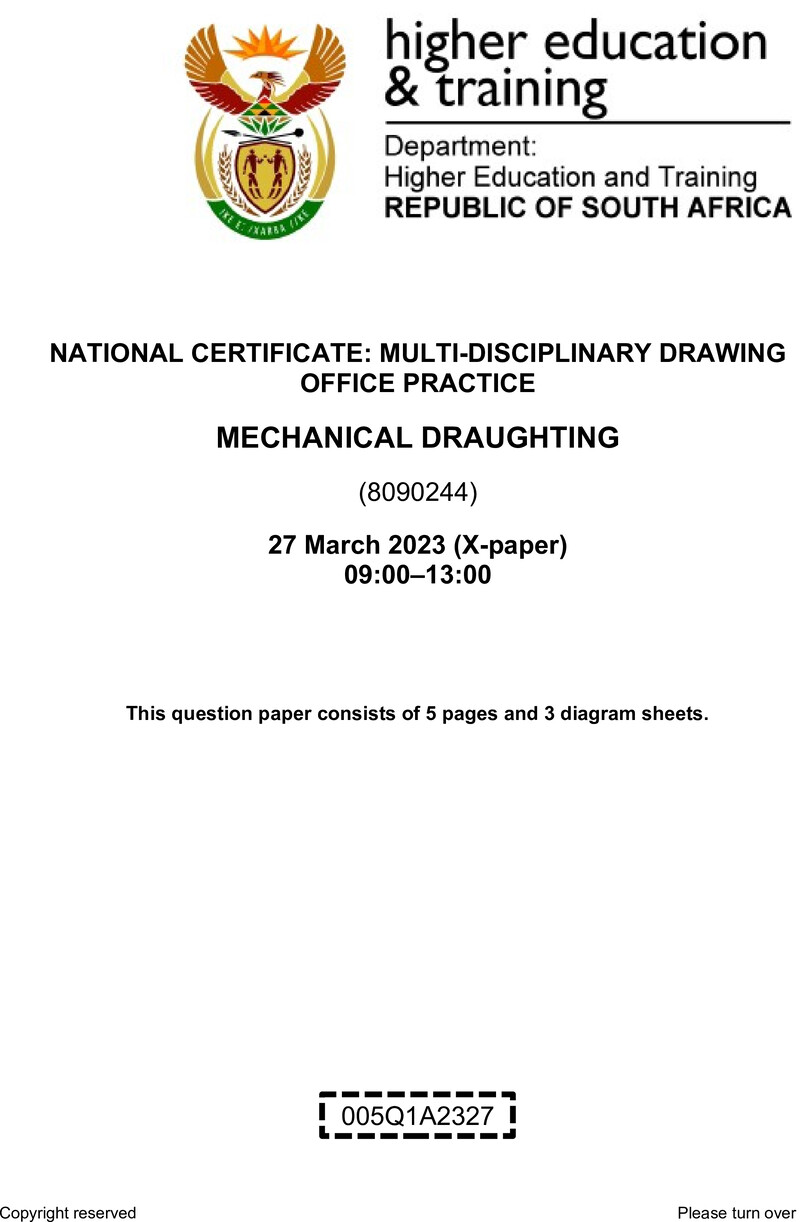 T1060 Mechanical Draughting QP April 2023