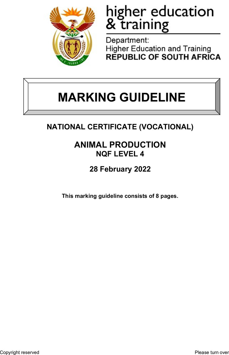 Animal Production L4 MG Supp Feb 2022 preview