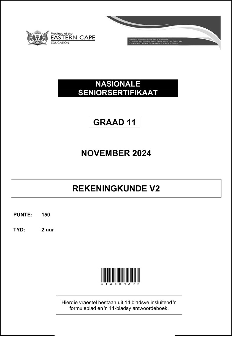 Acc P2 QP Gr11 Nov 2024 Afr D