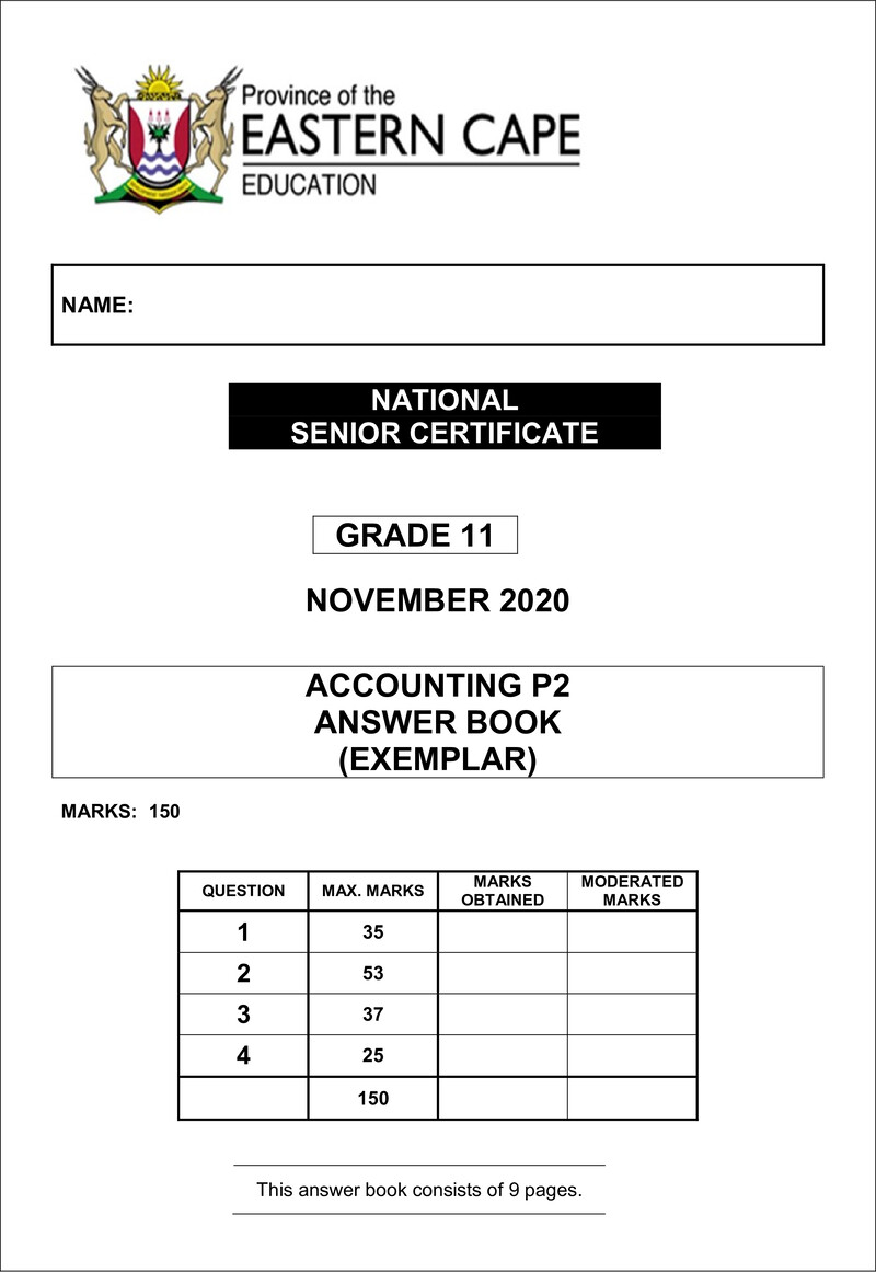Accn Grade 11 P2 November 2020 Ab Final