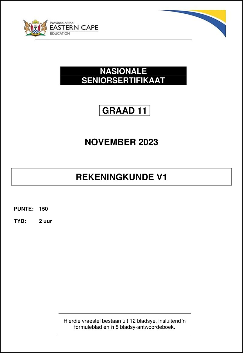 Grade 11 Accounting past paper 2023 – accounting p1 gr11 qp nov 2023 afr final 1