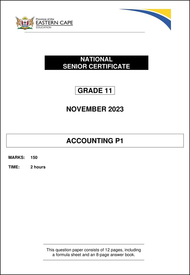 Accounting P1 Gr11 QP Nov 2023 Eng 1