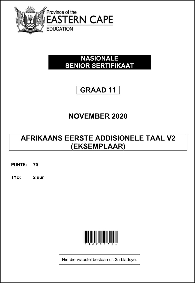 Afr Fal P2 Gr11 QP Memo Nov 2020 D