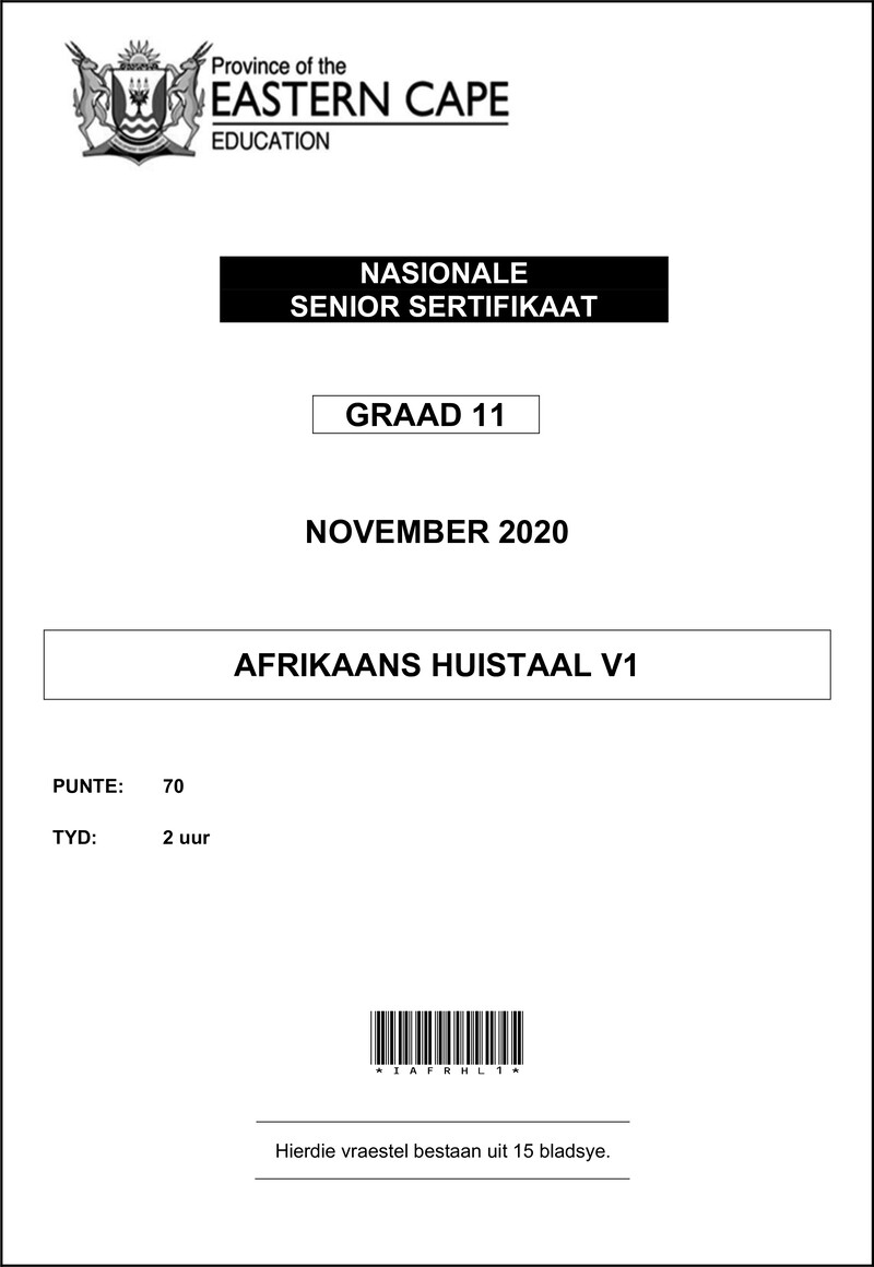 Grade 11 Geskiedenis past paper 2015 – afrhl p1 gr11 qp memo nov2020 d
