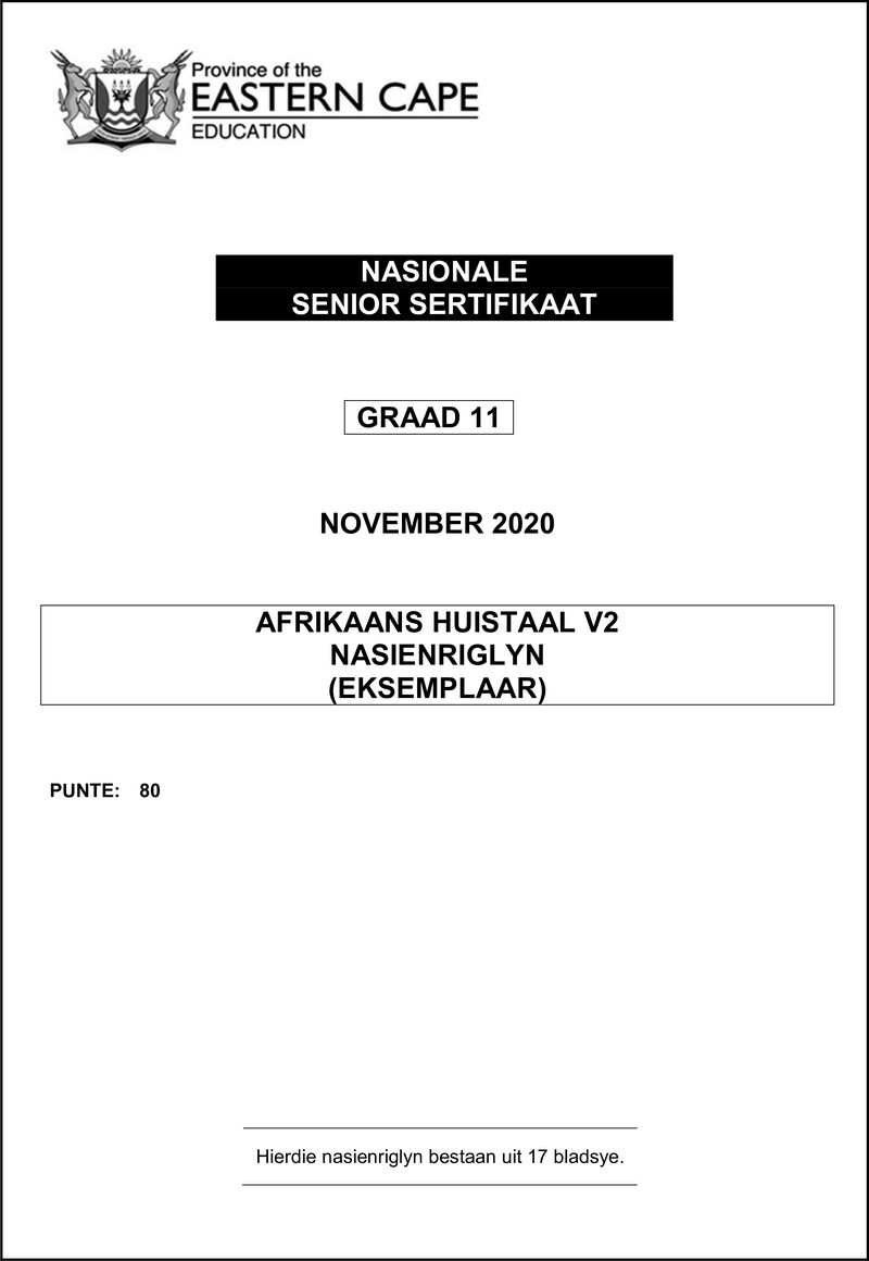Afrhl P2 Gr11 Memo Nov2020 D