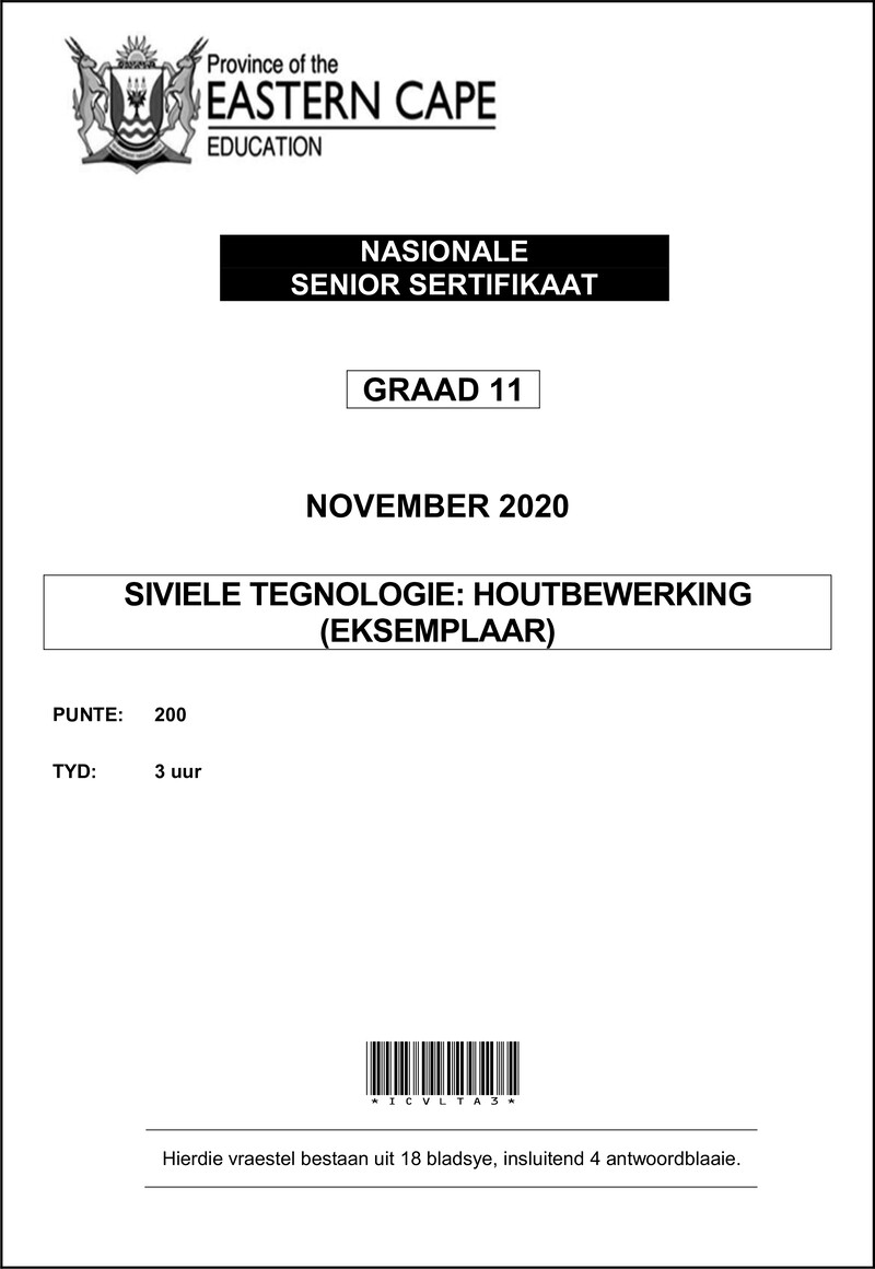 Grade 11 Siviele Tegnologie past paper 2020 – cvlt gr11 qp nov2020 afr d