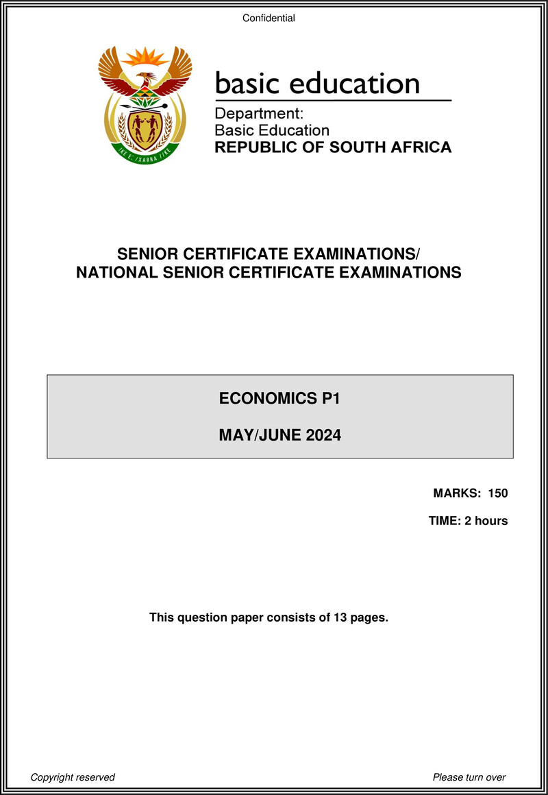 Economics P1 May June 2024 Eng