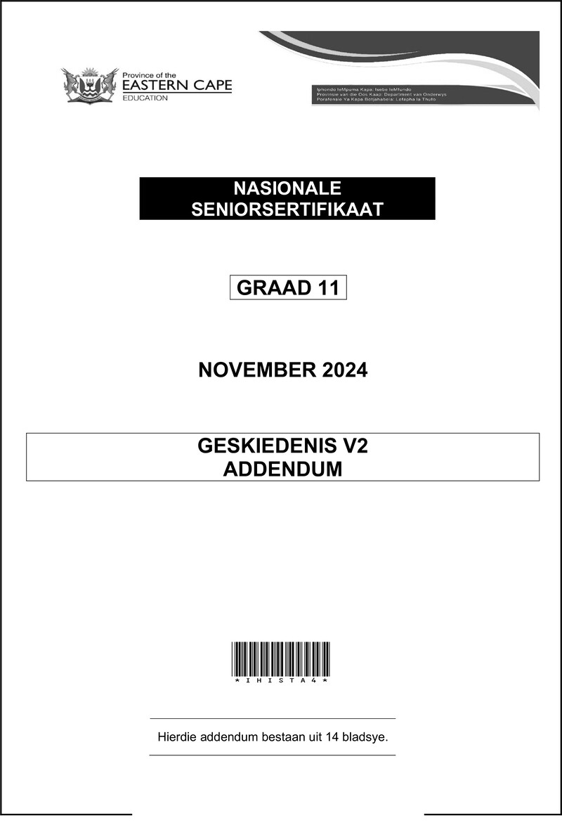 History P2 Add Gr11 Nov 2024 Afr D