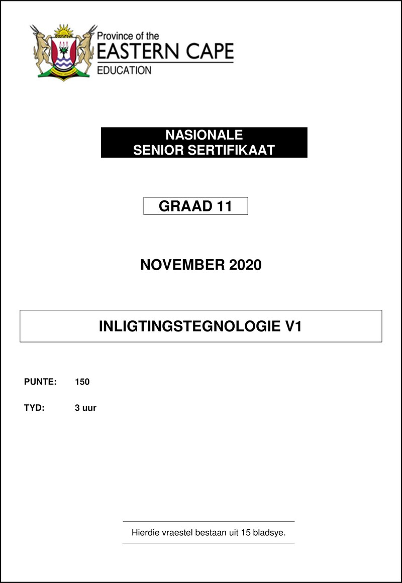 It P1 QP Gr11 Nov2020 Afr
