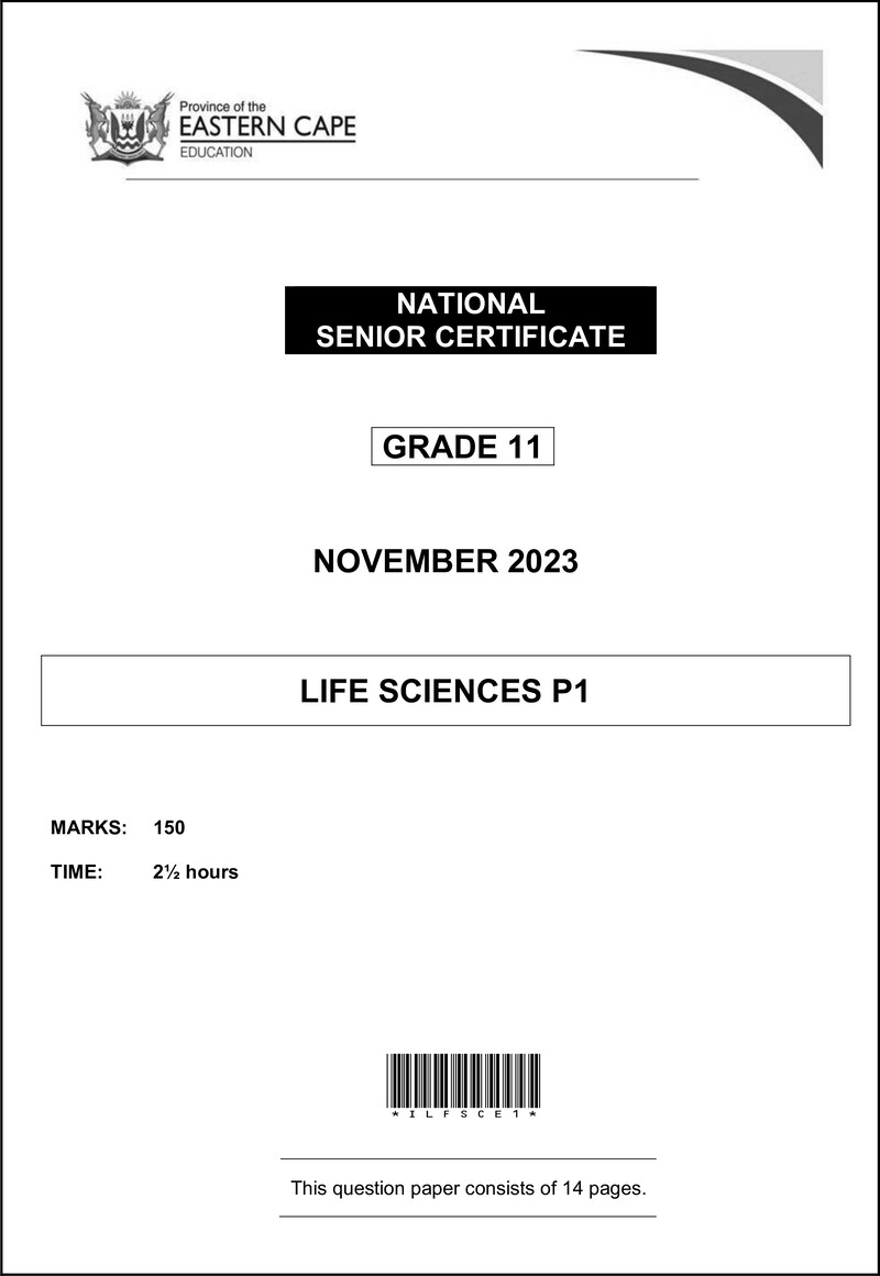 Life Sciences P1 QP Gr11 Nov2023 Eng D