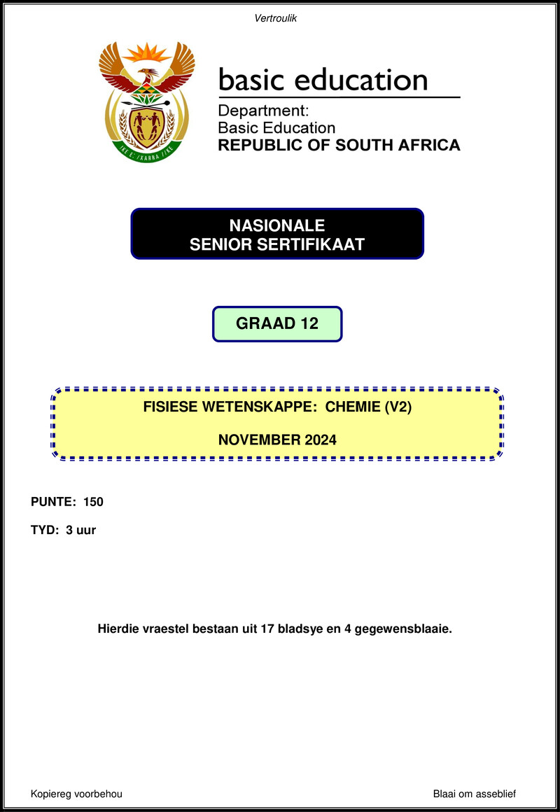 Physical Sciences P2 Nov 2024 Afr Gr12