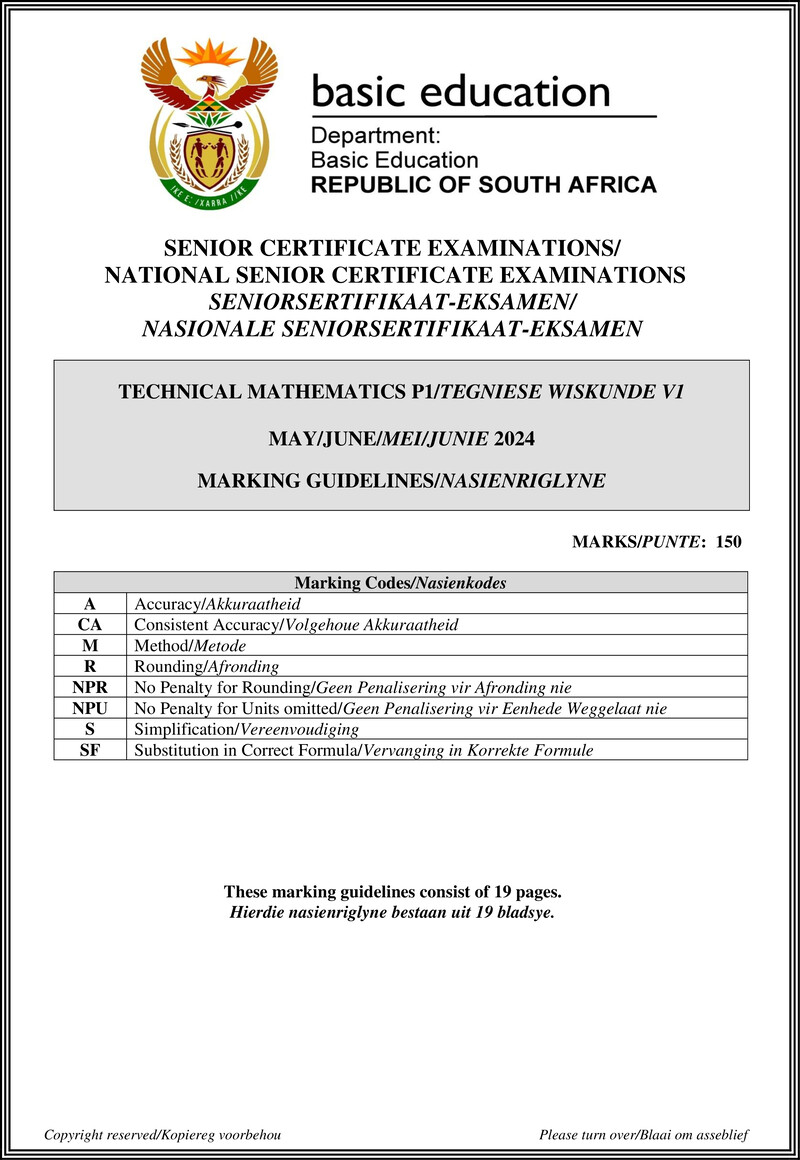 Technical Mathematics P1 May June 2024 Mg Eng Afr Gr12