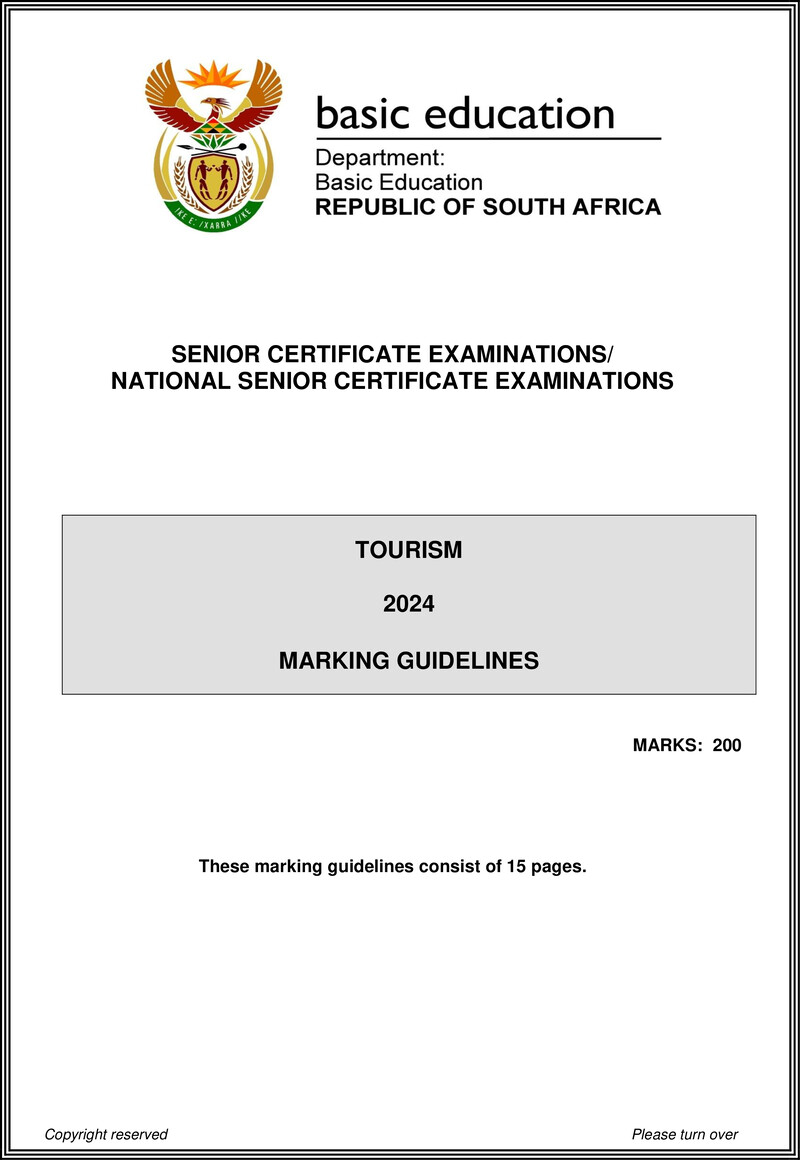 Tourism May June 2024 Mg Eng Gr12