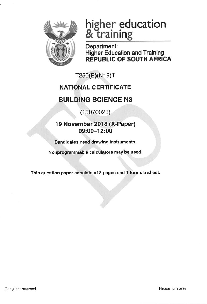 Science N3 Exam Paper 3 2018 preview
