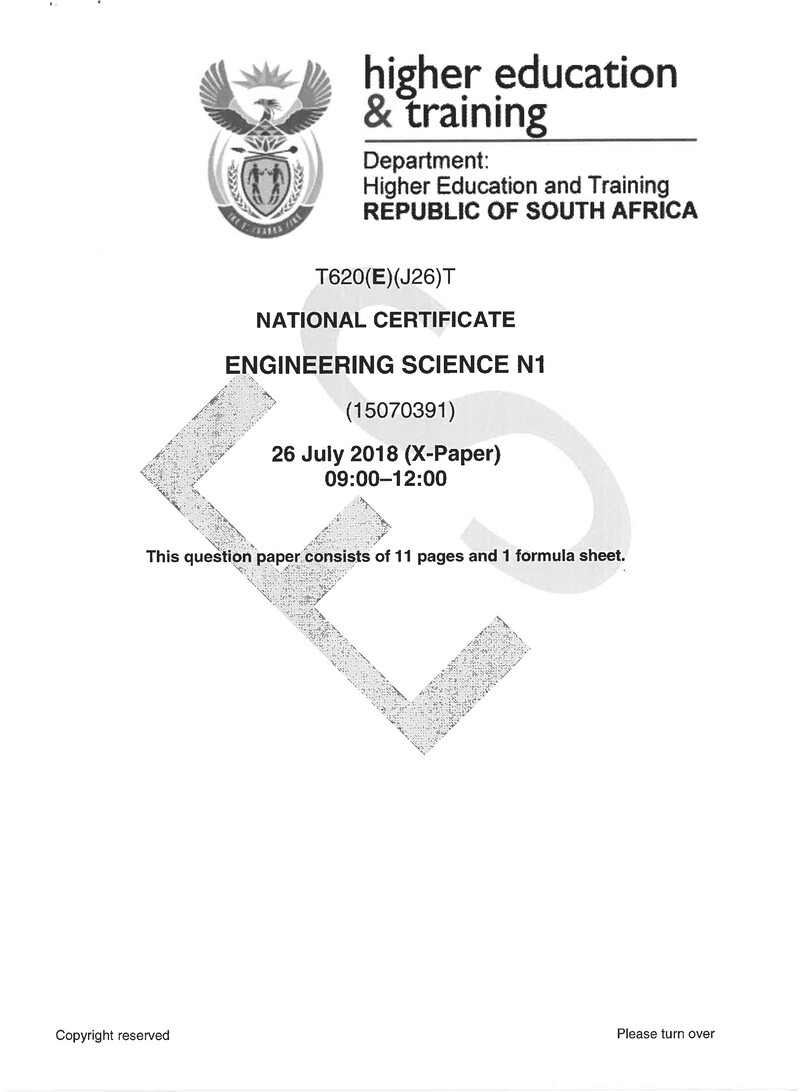 Science N1 Exam Paper 2 2018 preview