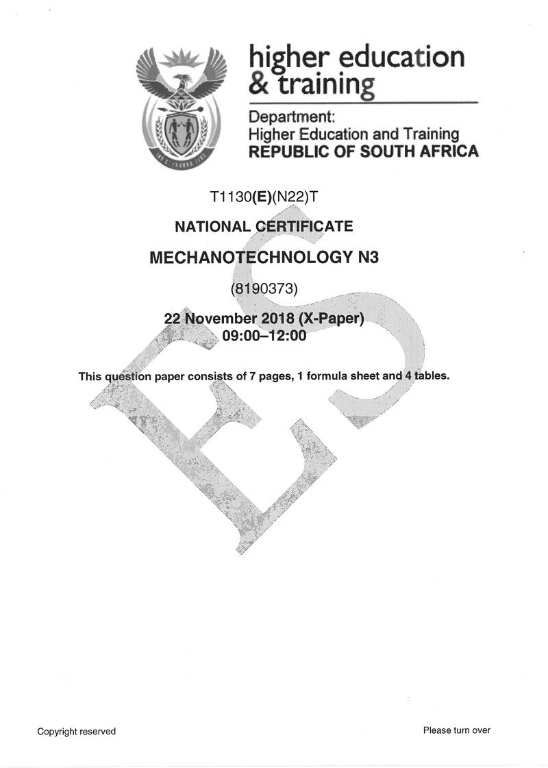 N3 Exam Paper 3 2018 preview