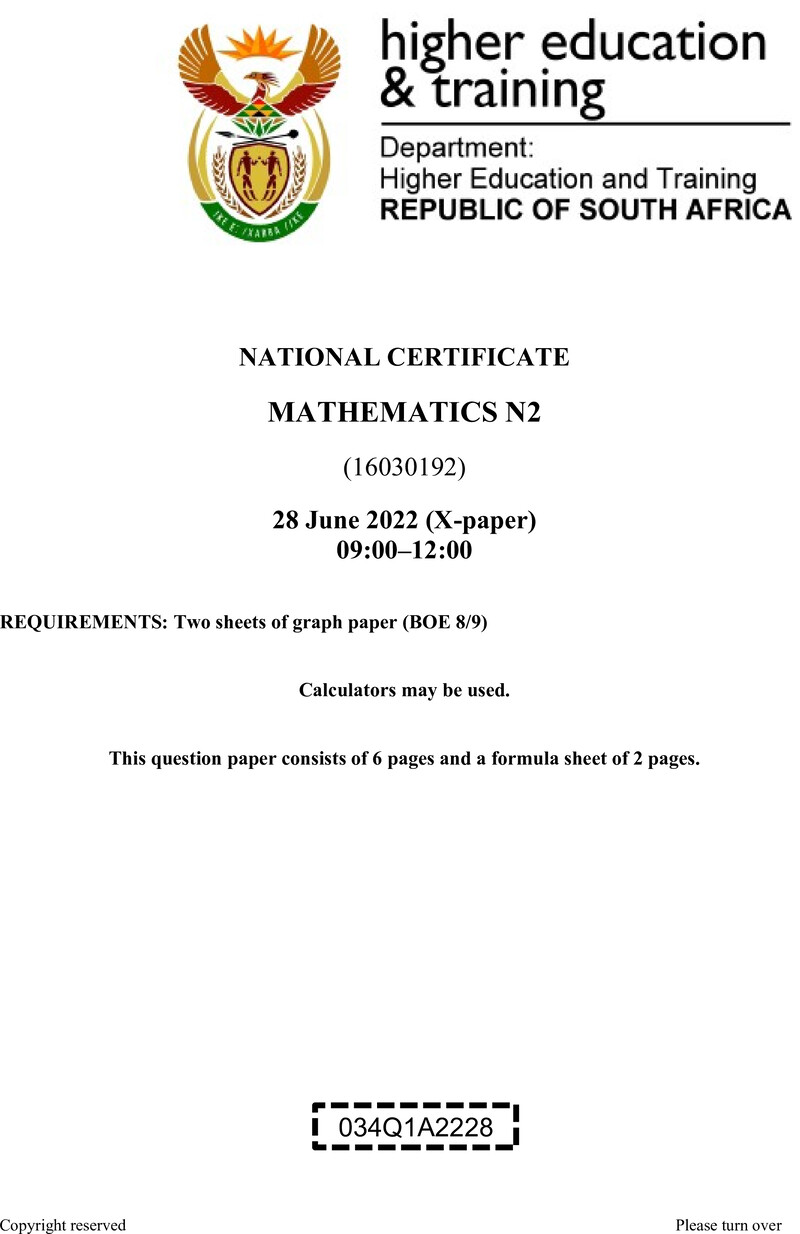 T1000 Mathematics N2 QP Aug 2022 Sign Off