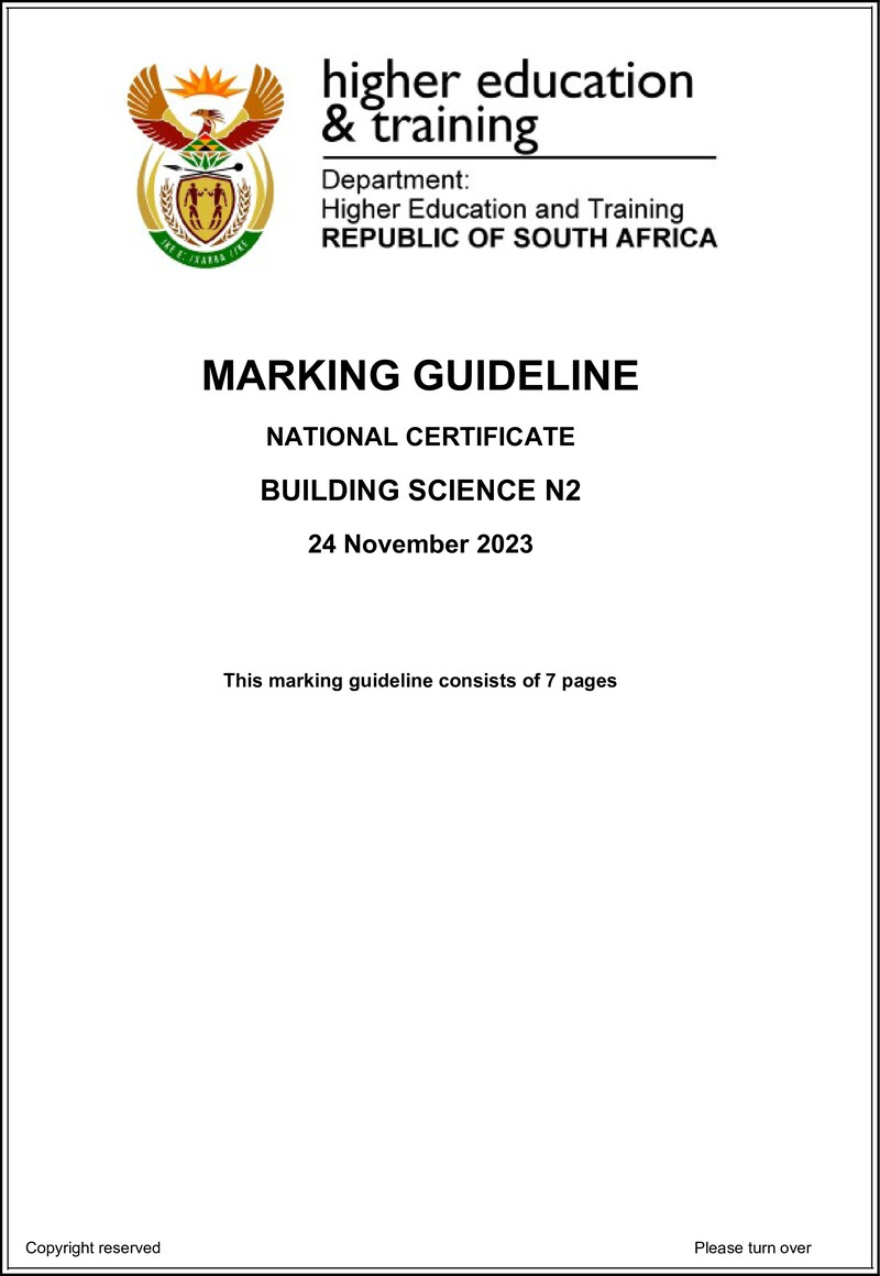 T240 Building Science N2 MEMO Nov Umalusi 2023 Sign Off preview