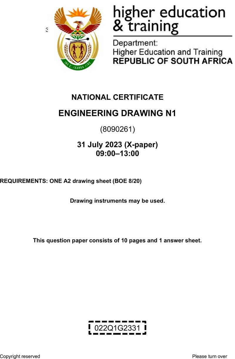 T570 Engineering Drawing N1 QP Aug 2023 Edited preview