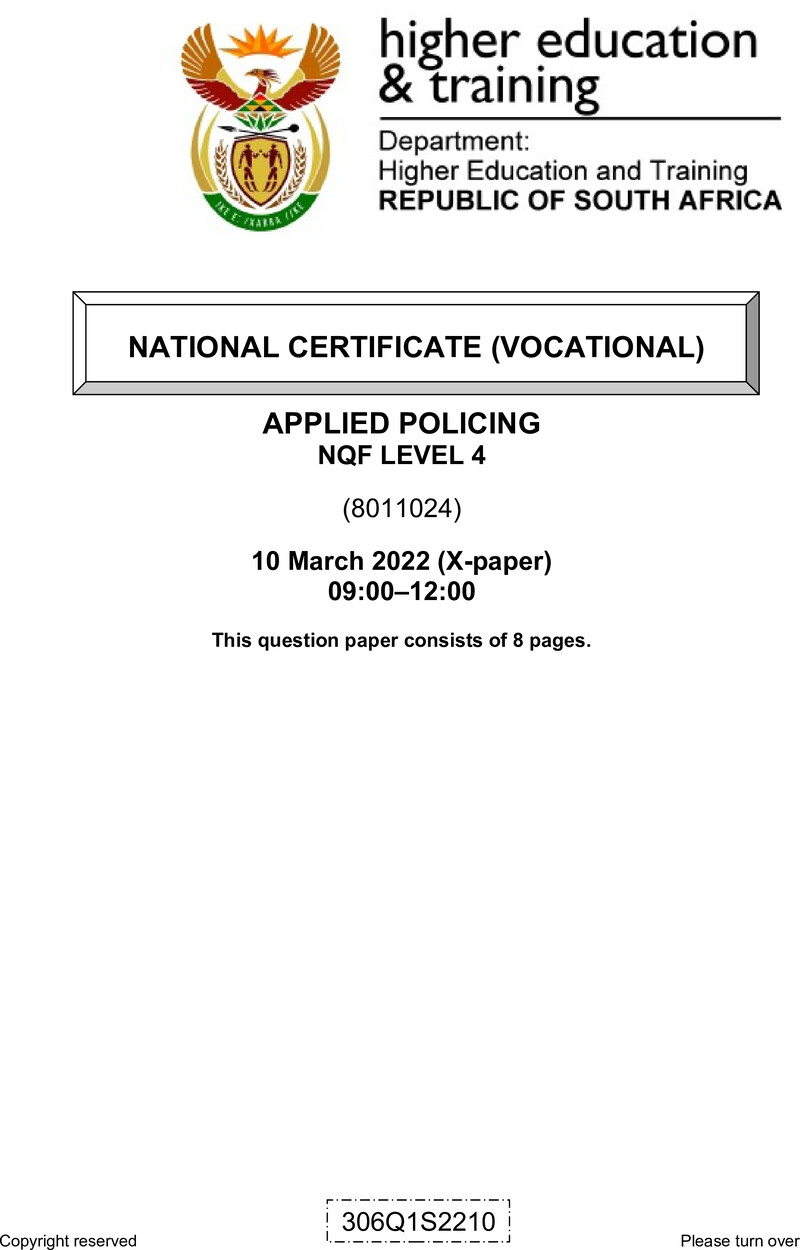 Nc220 Applied Policing L4 QP Feb 2022 Signed Off