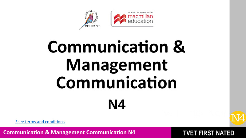 Communication And Management Communication N4 Module 1 Lg cover