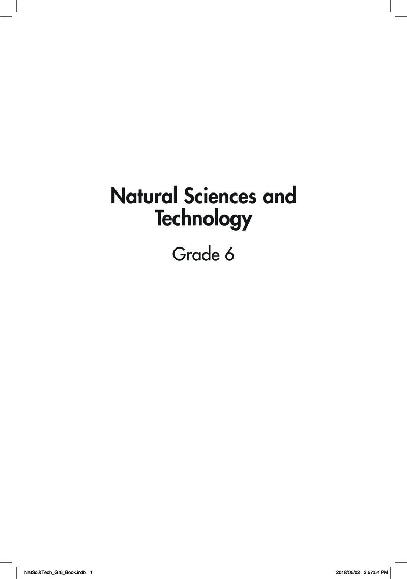 Natsci Tech Learner Book Grade 6