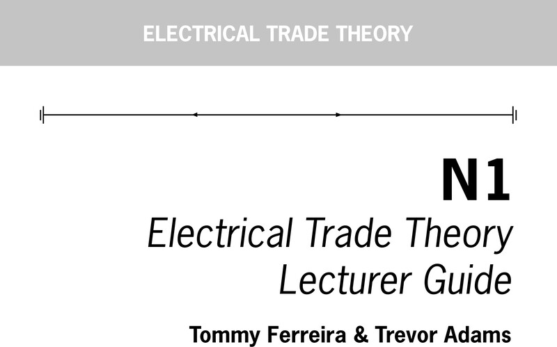 Electrical Trade Theory Lecturer Guide N1 cover
