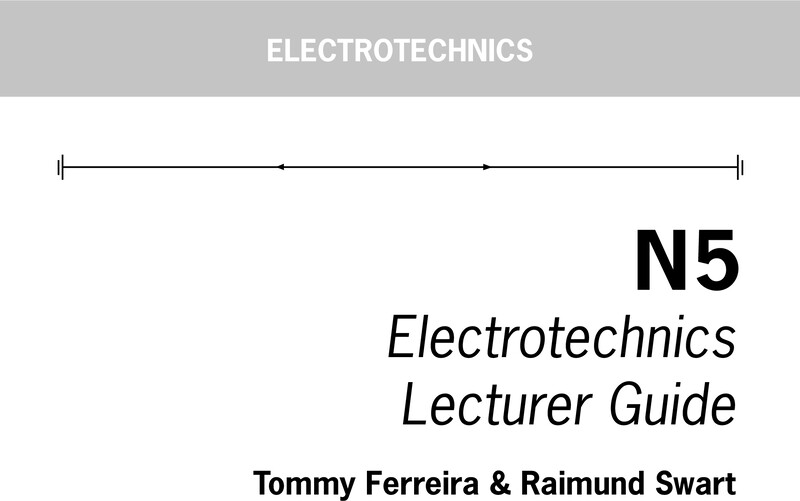 Electrotechnics Lecturer Guide N5